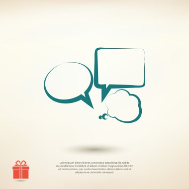 konuşma balonları simgesi