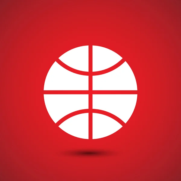 Basketbal pictogram teken — Stockvector