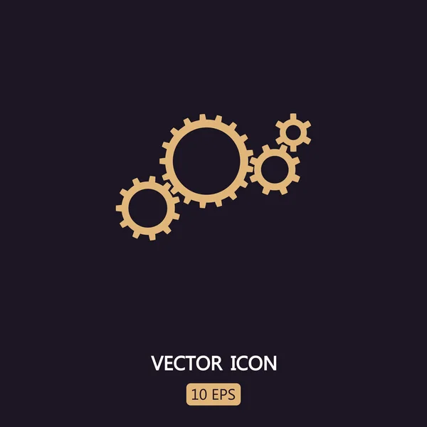 Gears icon illustration — Stock Vector