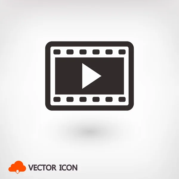 Ilustração de ícone de vídeo — Vetor de Stock