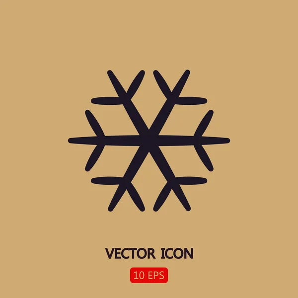 Snowflake icon illustration — Stock Vector