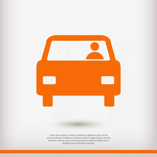 Auto pictogram teken — Stockvector