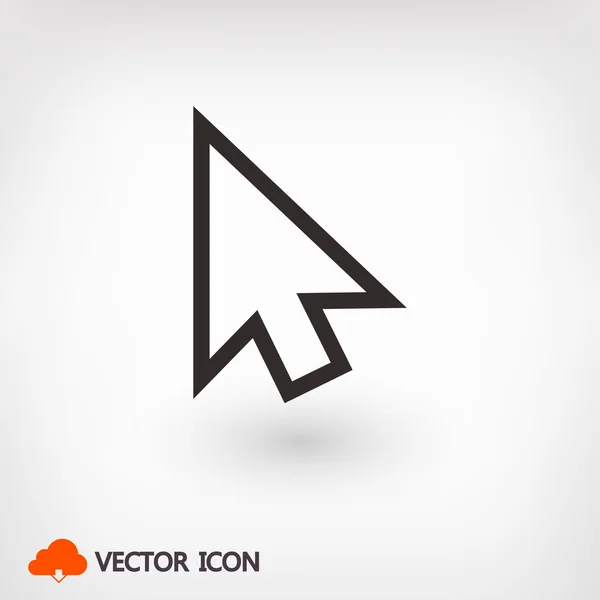 Ícone do cursor, ilustração — Vetor de Stock