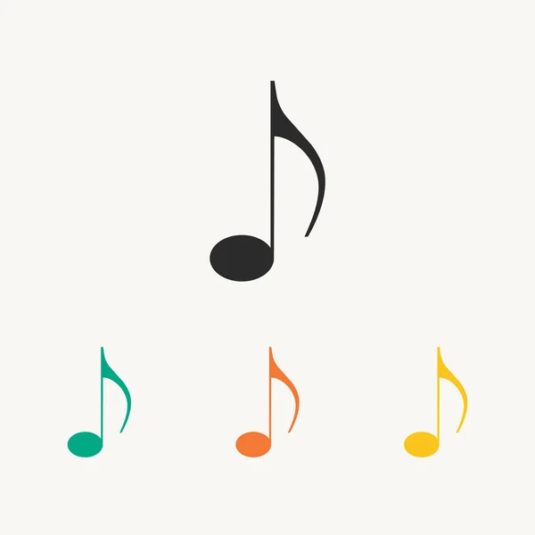 音楽アイコンの図 — ストックベクタ