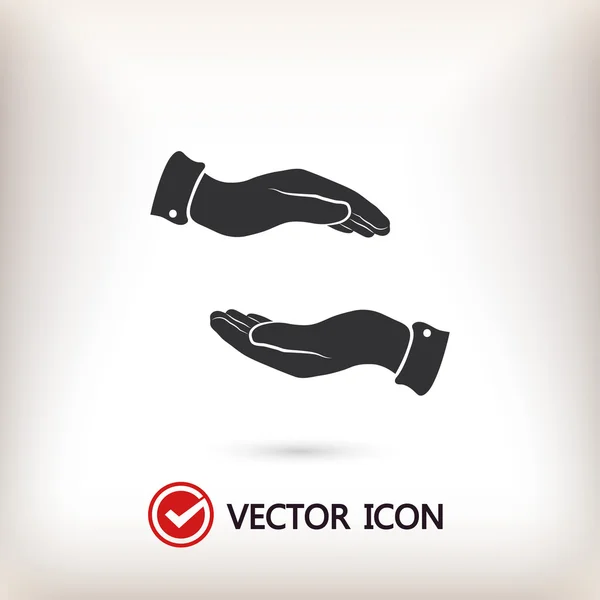 Hand pictogram illustratie — Stockvector