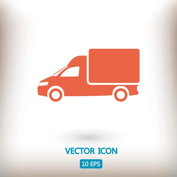 Ilustración de camión icono — Vector de stock