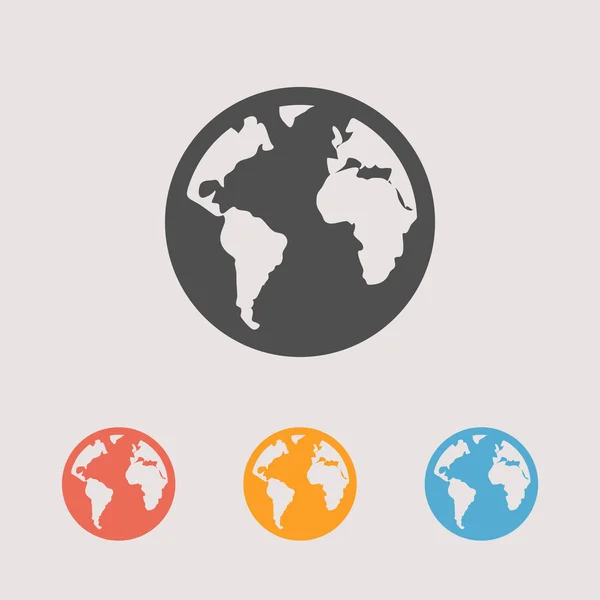 Obrázek ikony Globe — Stockový vektor