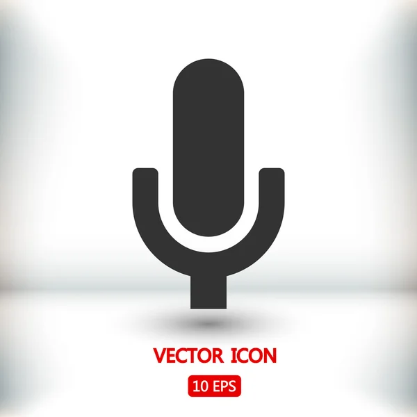 Mikrofon-ikonen illustration — Stock vektor
