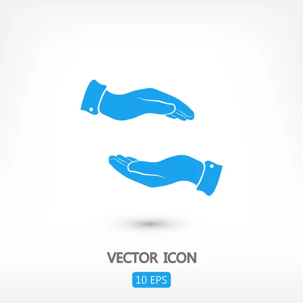 Hand pictogram illustratie — Stockvector