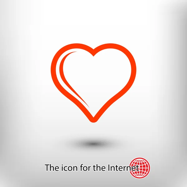 Heart sign icon — Stock Vector