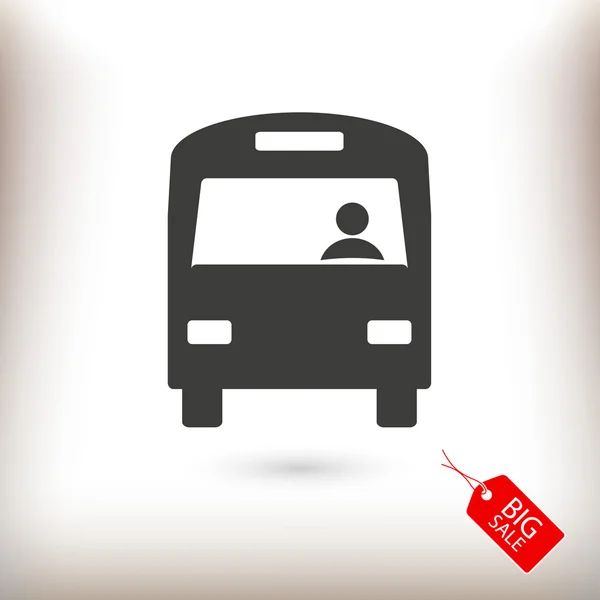 Bus icône signe — Image vectorielle