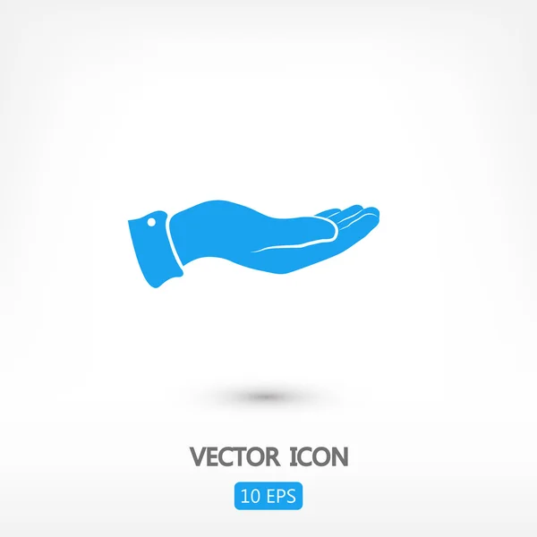 Hand pictogram illustratie — Stockvector