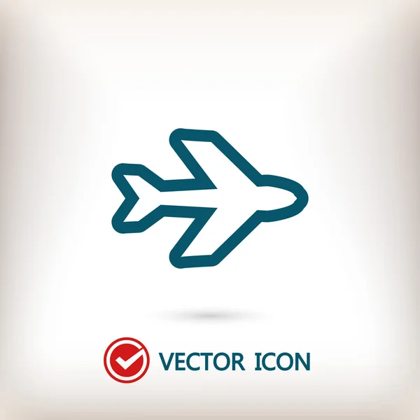 Ilustración de icono de avión — Vector de stock