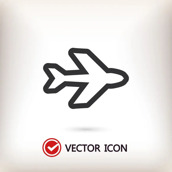 Illustrasjon av ikon i flyet – stockvektor