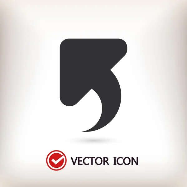 Deshacer ilustración icono — Vector de stock