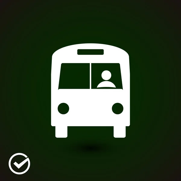 Segno icona bus — Vettoriale Stock