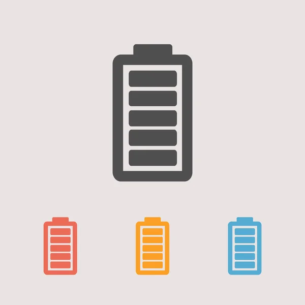 Icônes de charge de batterie ensemble — Image vectorielle