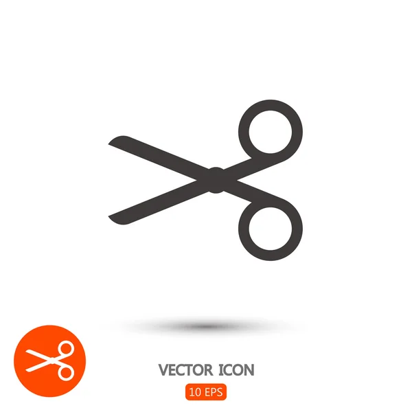 Schaar pictogram teken — Stockvector