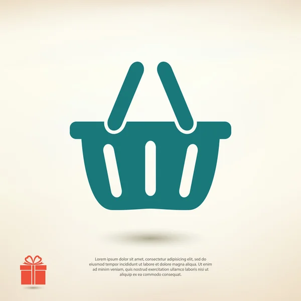 Icono de cesta ilustración — Vector de stock