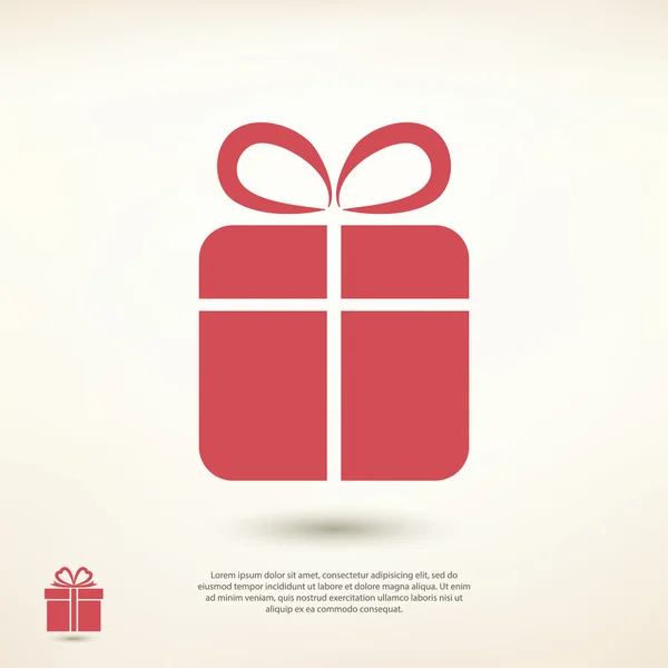 Geschenk-Ikone — Stockvektor