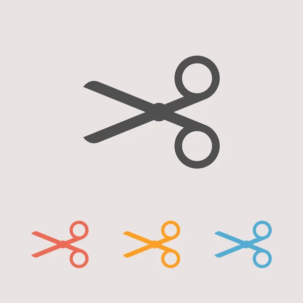 Scissors icons set — Stock Vector