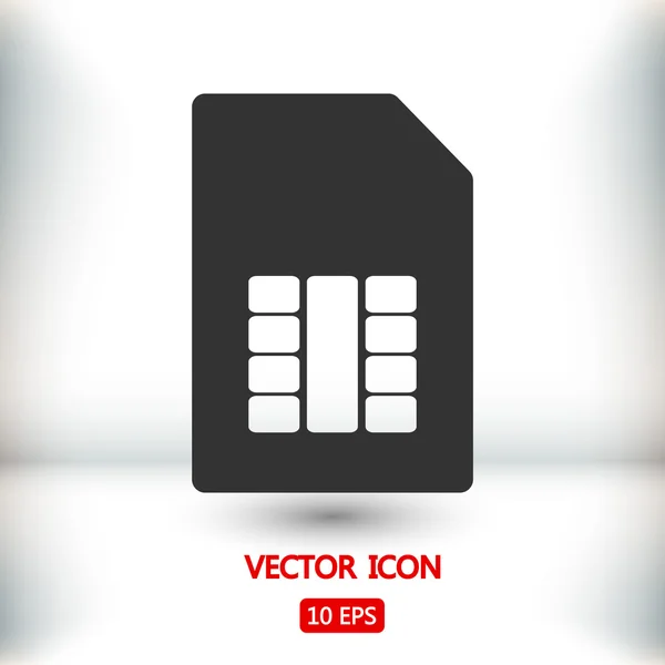 SIM-kortet ikonen — Stock vektor