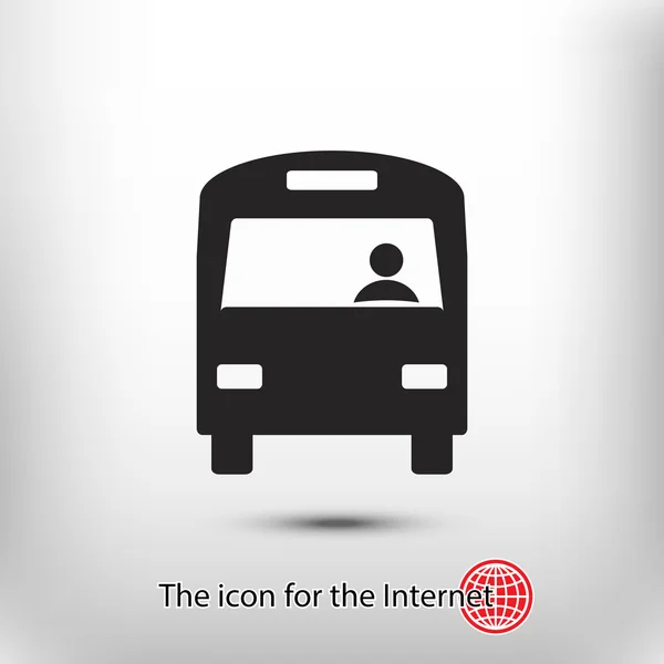 Bus pictogram teken — Stockvector
