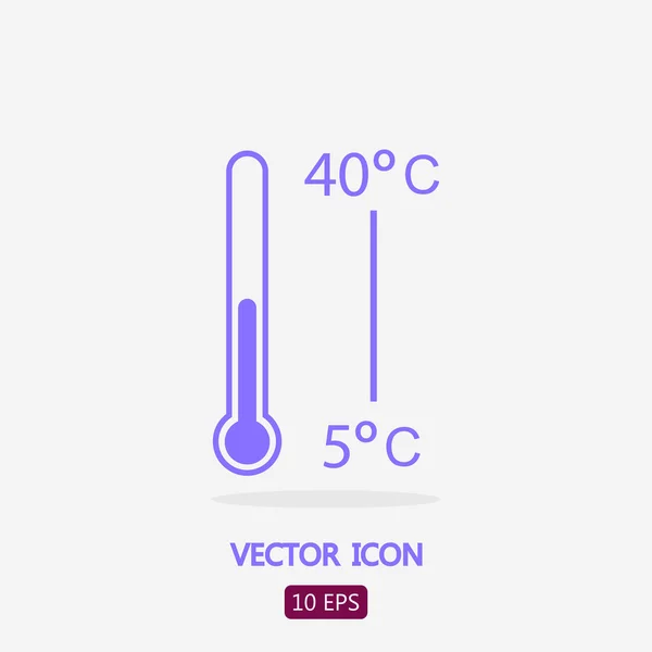 Segno icona termometro — Vettoriale Stock