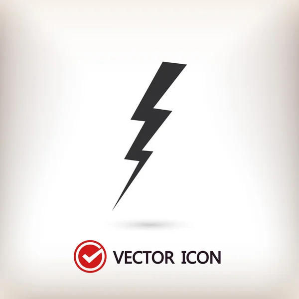 Signo de icono de rayo — Vector de stock