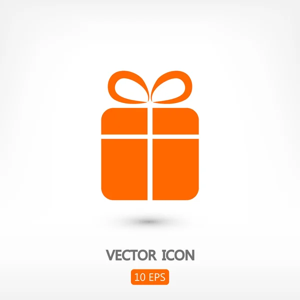 Geschenk pictogram illustratie — Stockvector