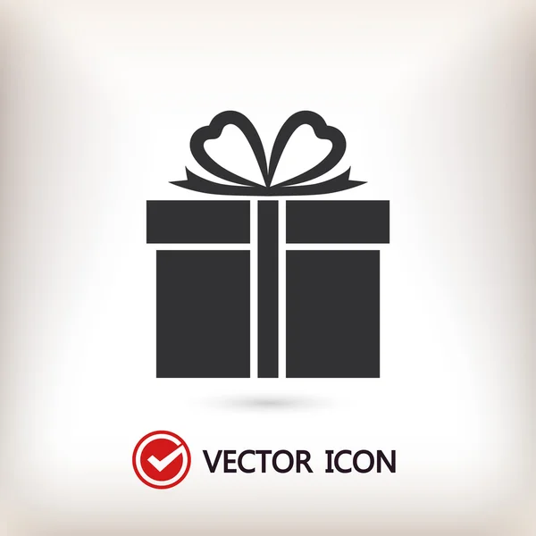 Geschenk pictogram illustratie — Stockvector