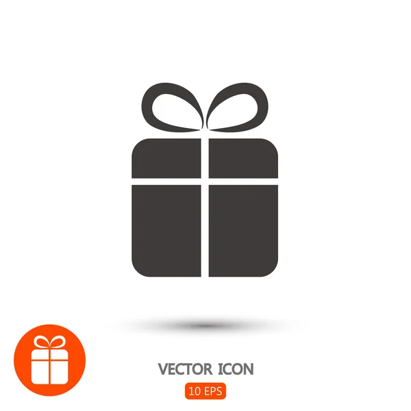 Geschenk pictogram illustratie — Stockvector