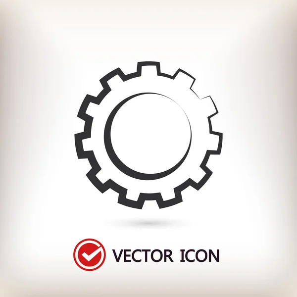 Engranaje icono signo — Vector de stock