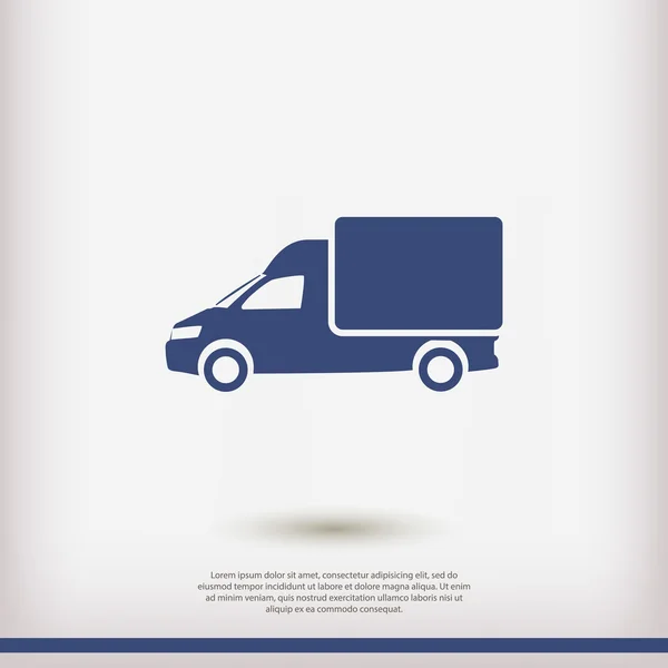 Vrachtwagen pictogram illustratie — Stockvector