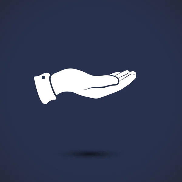 Hand pictogram illustratie — Stockvector