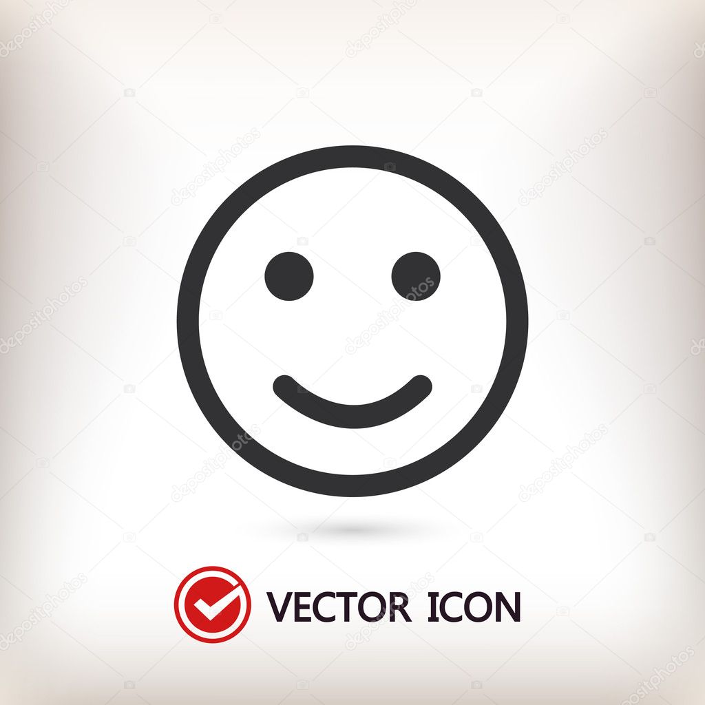 Smile icon sign