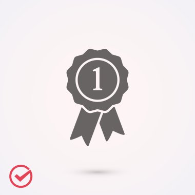 Kurdele simgeli rozet