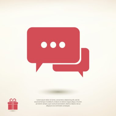 konuşma balonları simgeler