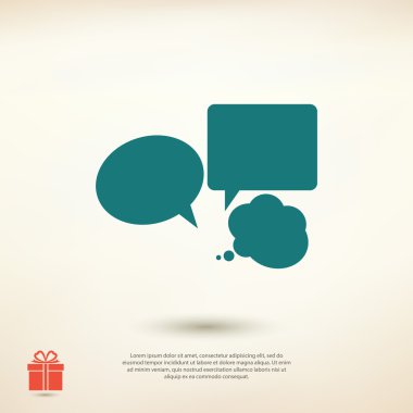 konuşma balonları simgesi