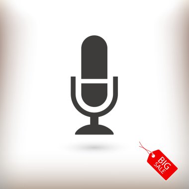 mikrofon simgesi illüstrasyon