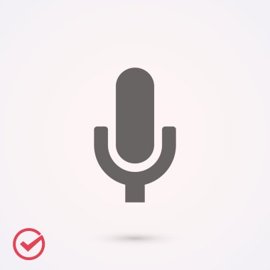 mikrofon simgesi illüstrasyon