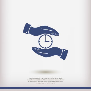 Eller simgesini arasında saat