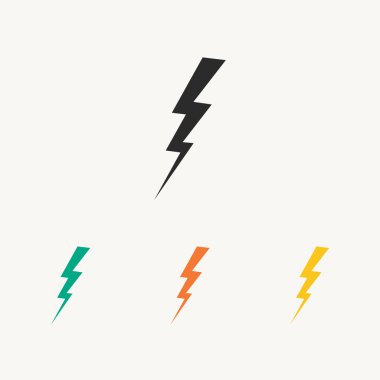Şimşek işareti Icons set