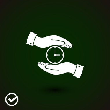 Eller simgesini arasında saat