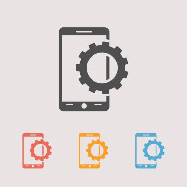 smartphone parametreleri Icons set ayarlama