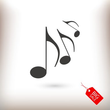 Müzik simgesini illüstrasyon