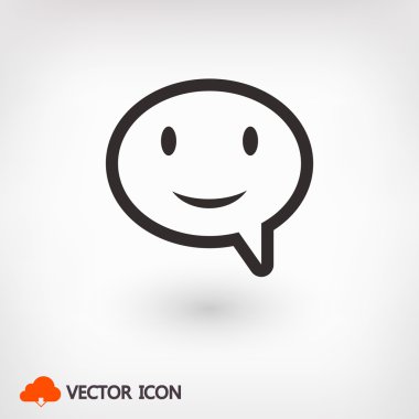 Gülümseyen baloncuk simgesi