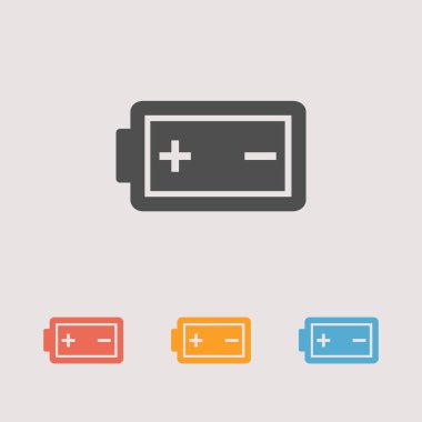 Battery load icons set