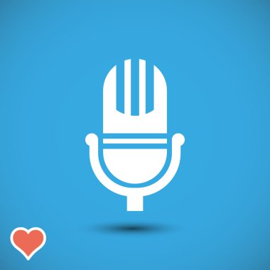 mikrofon simgesi illüstrasyon