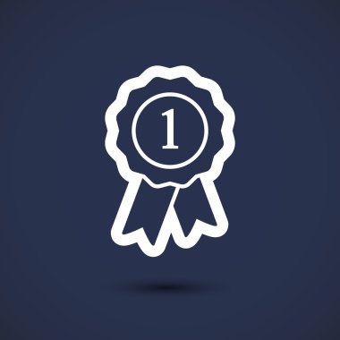 Kurdele simgeli rozet